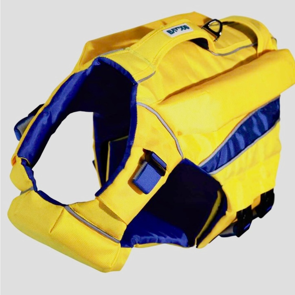 Dog Life Jacket - Yellow and Blue